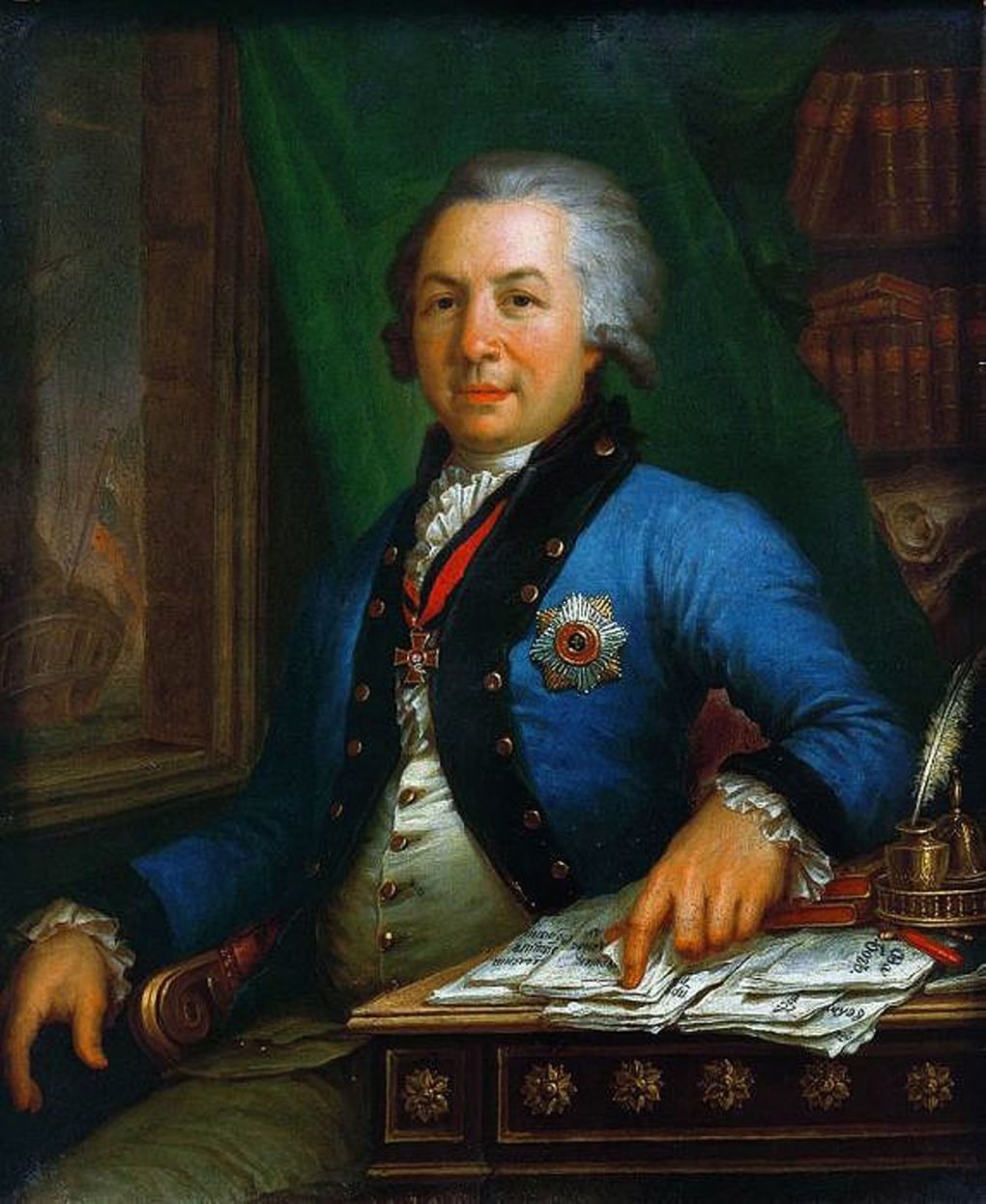Владимир Боровиковский. Портрет Гавриила Державина. 1795. ГТГ