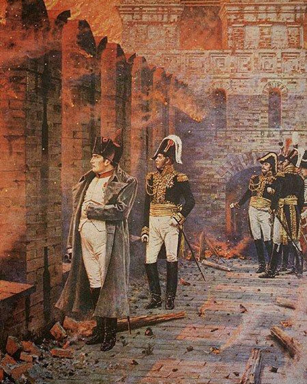 Василий Верещагин. «В Кремле — пожар!» (фрагмент). 1887-1898. Государственный исторический музей, Москва