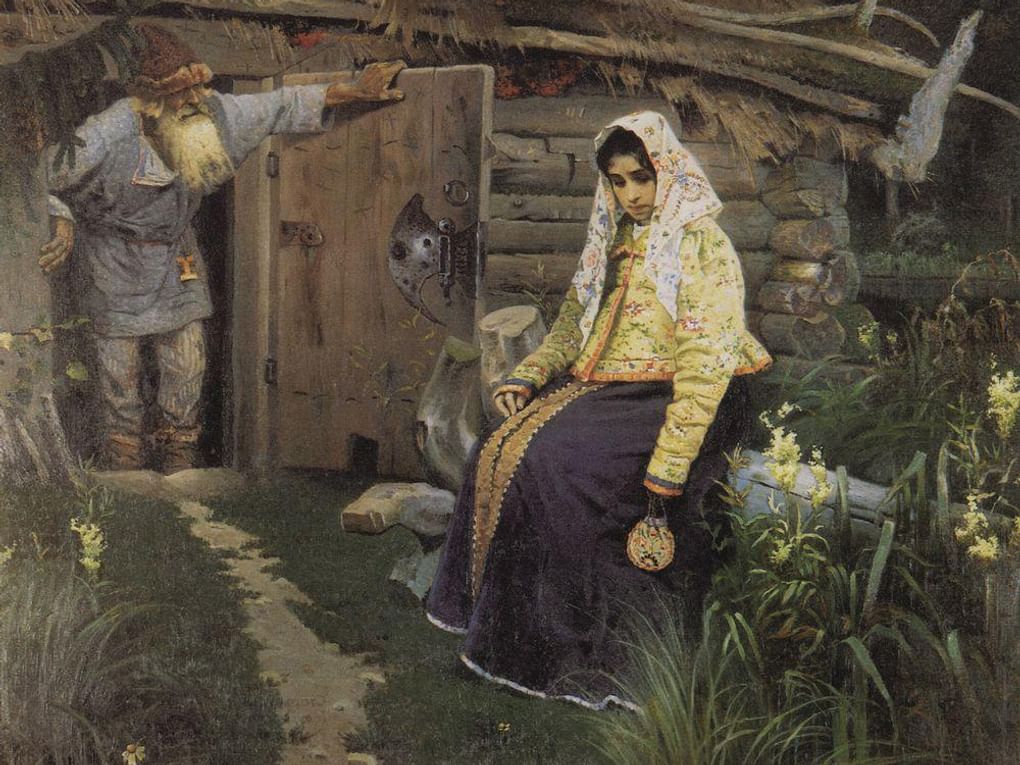 Михаил Нестеров. За приворотным зельем (фрагмент). 1888. Саратовский государственный художественный музей имени А.Н. Радищева, Саратов