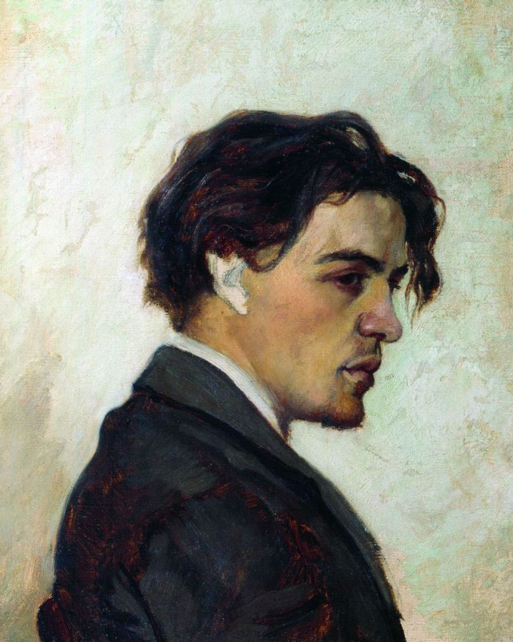 Николай Чехов. Портрет Антона Чехова (фрагмент). 1884. Государственный литературный музей, Москва